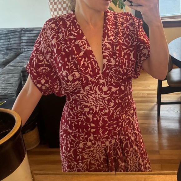 The Kooples Red Midi Dress - Picture 2 of 6